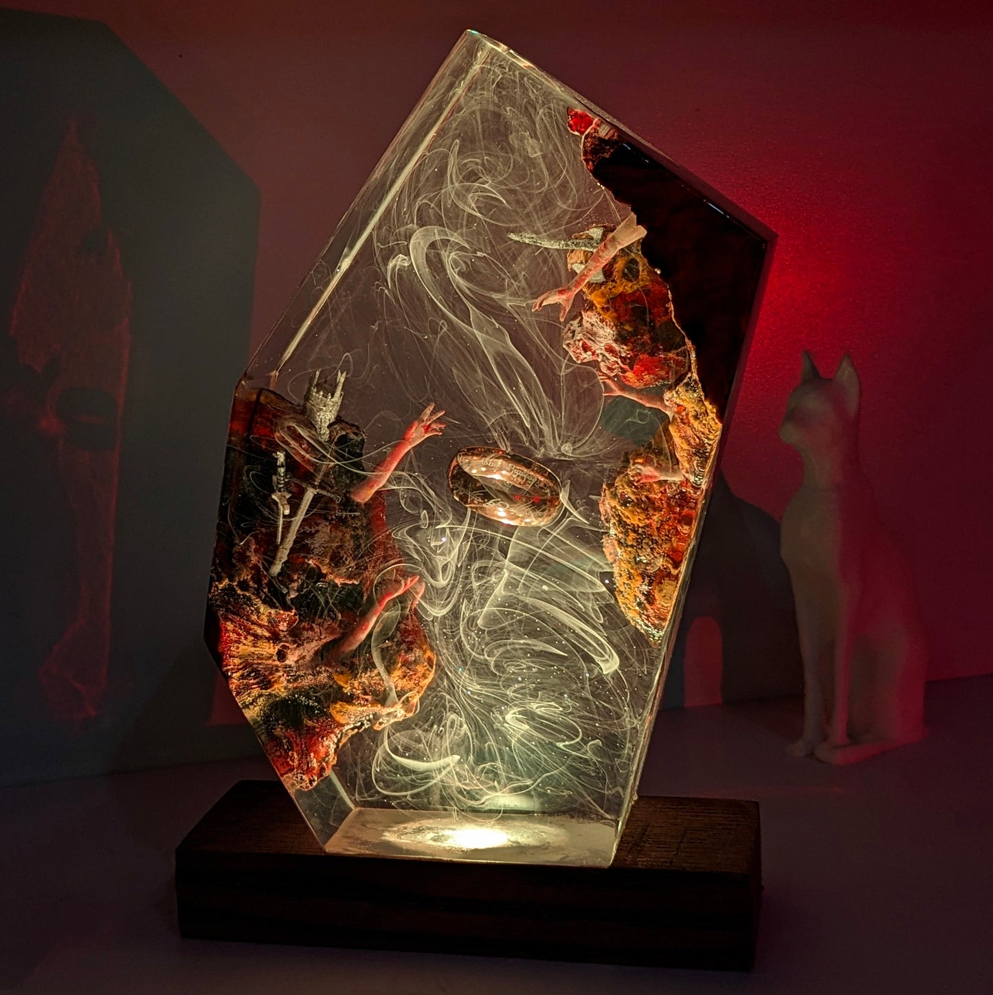 Lord of the Rings resin lamp