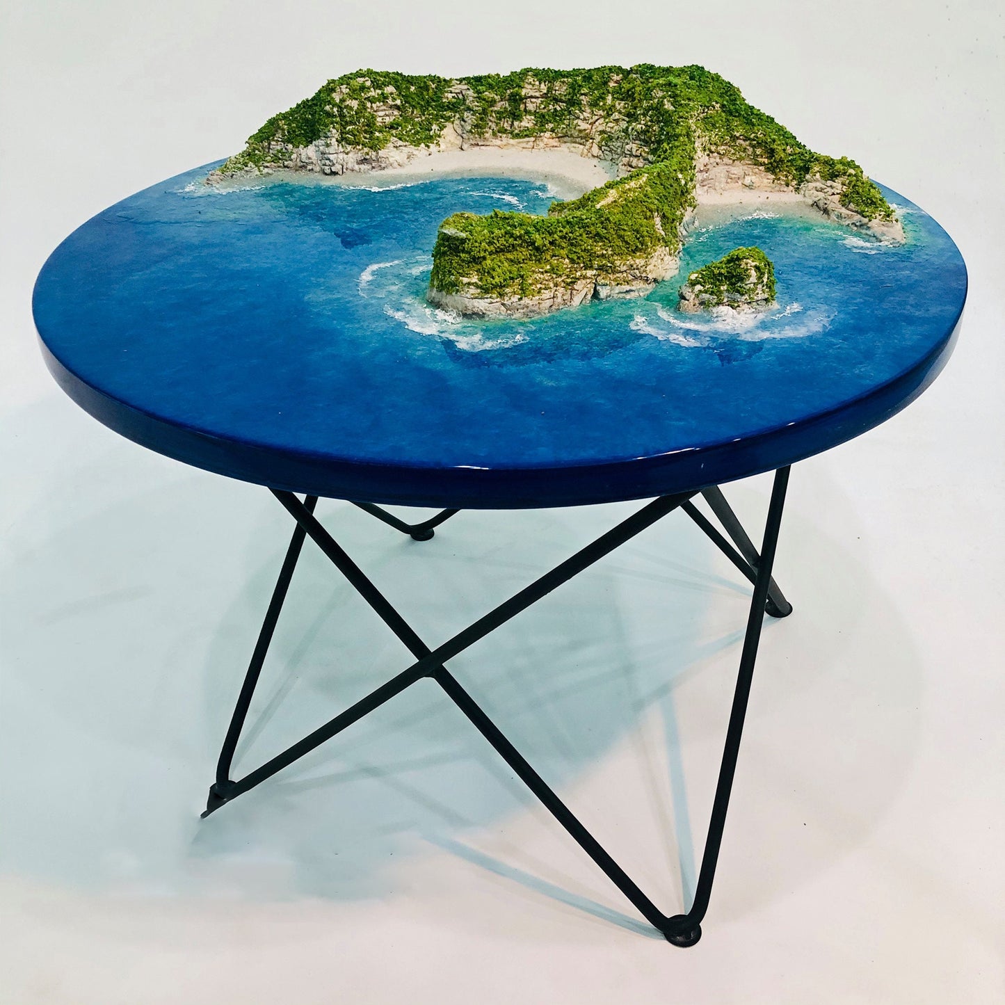 Ocean resin table, Resin table, epoxy coffee table