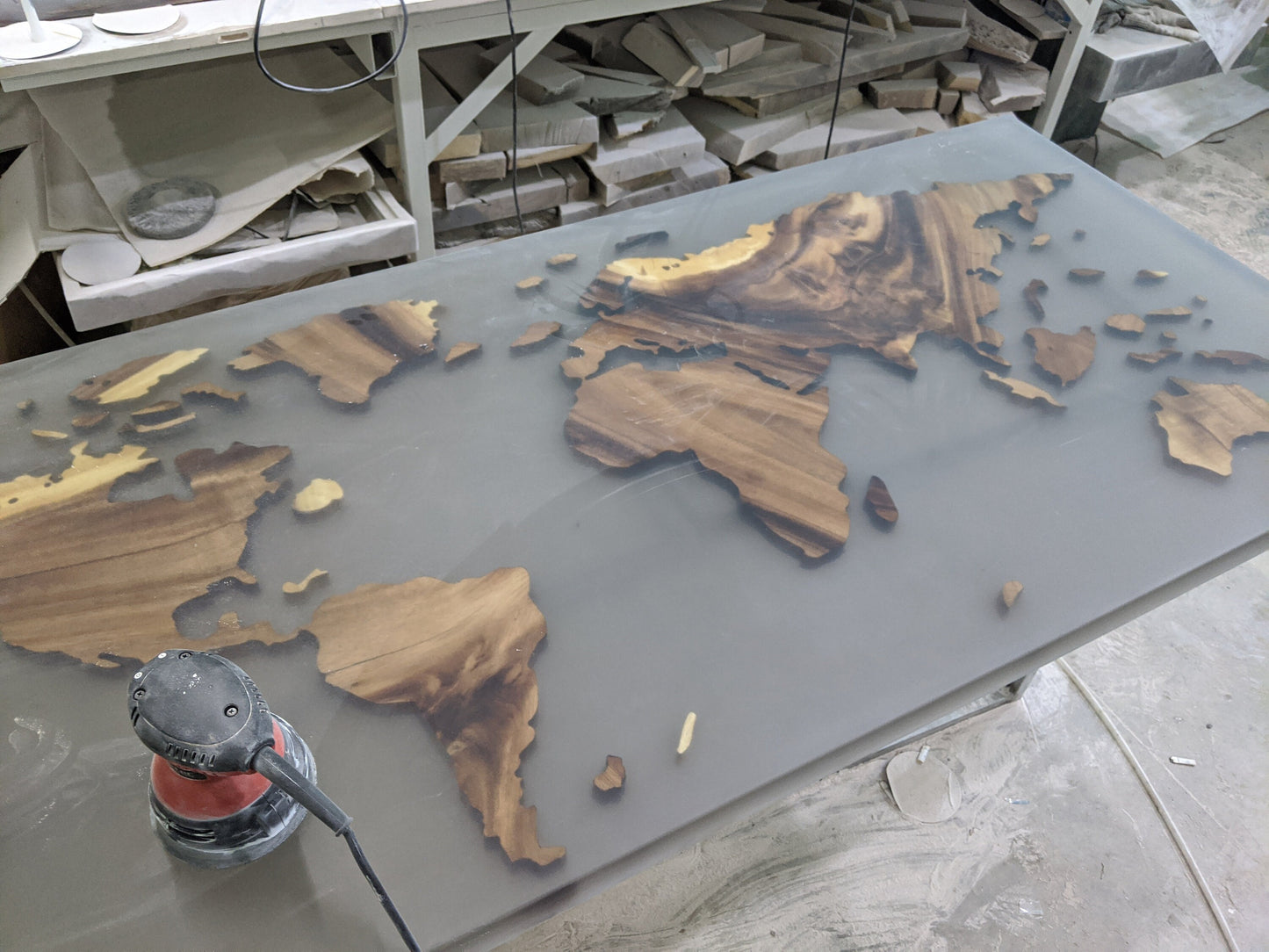 World map table