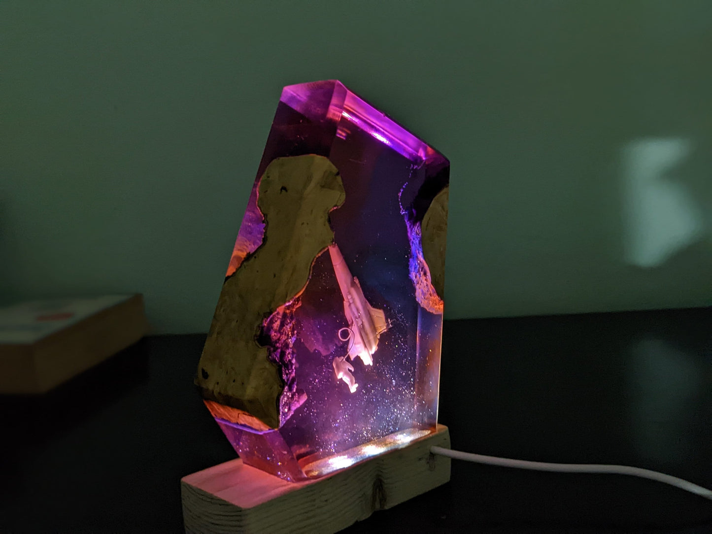 universe resin lamp