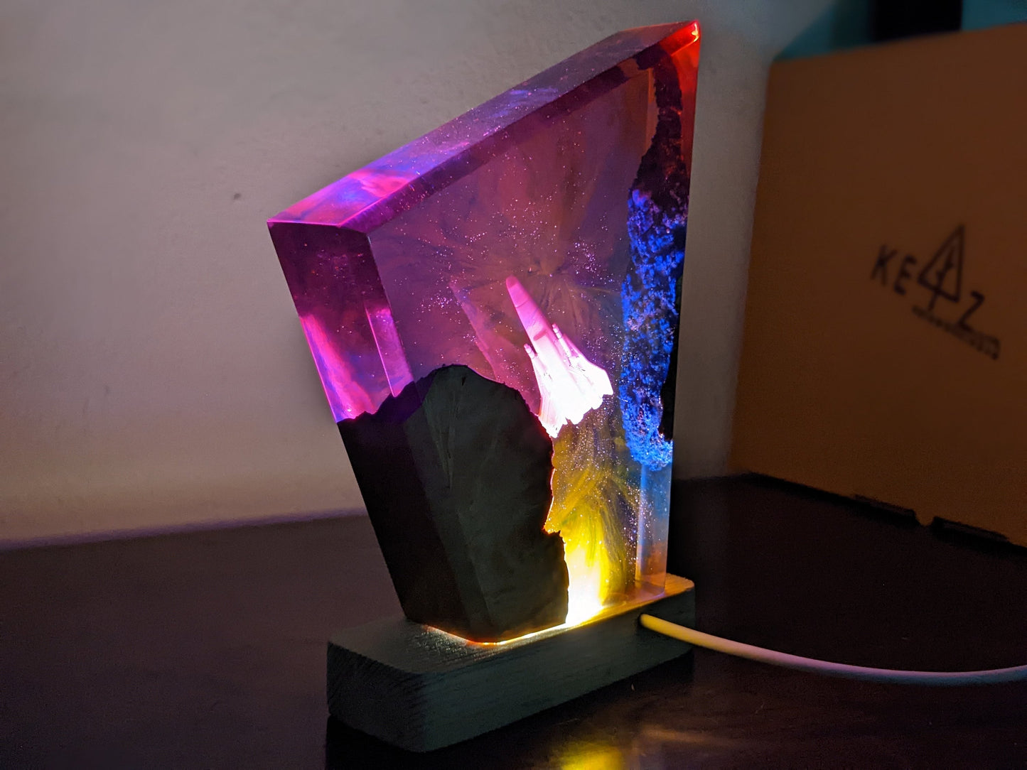 Interstellar Resin Lamp