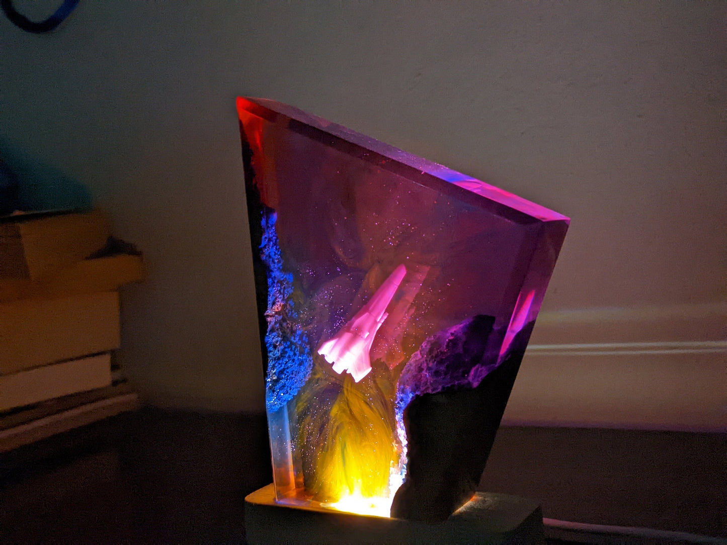 Interstellar Resin Lamp