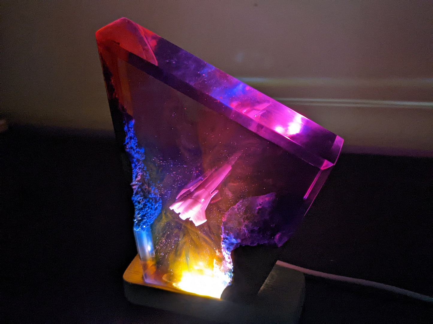 Interstellar Resin Lamp