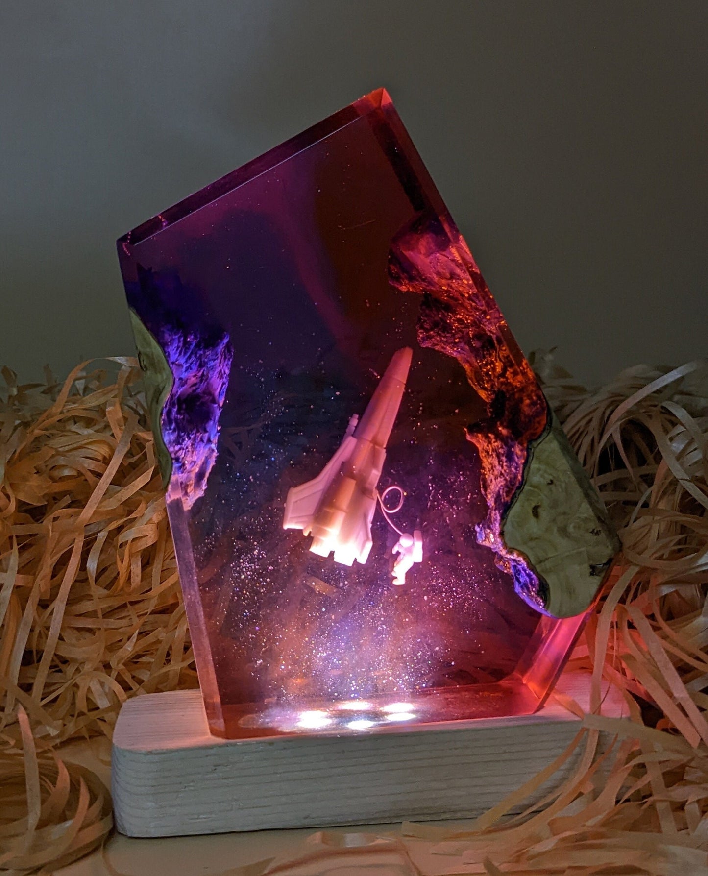 universe resin lamp