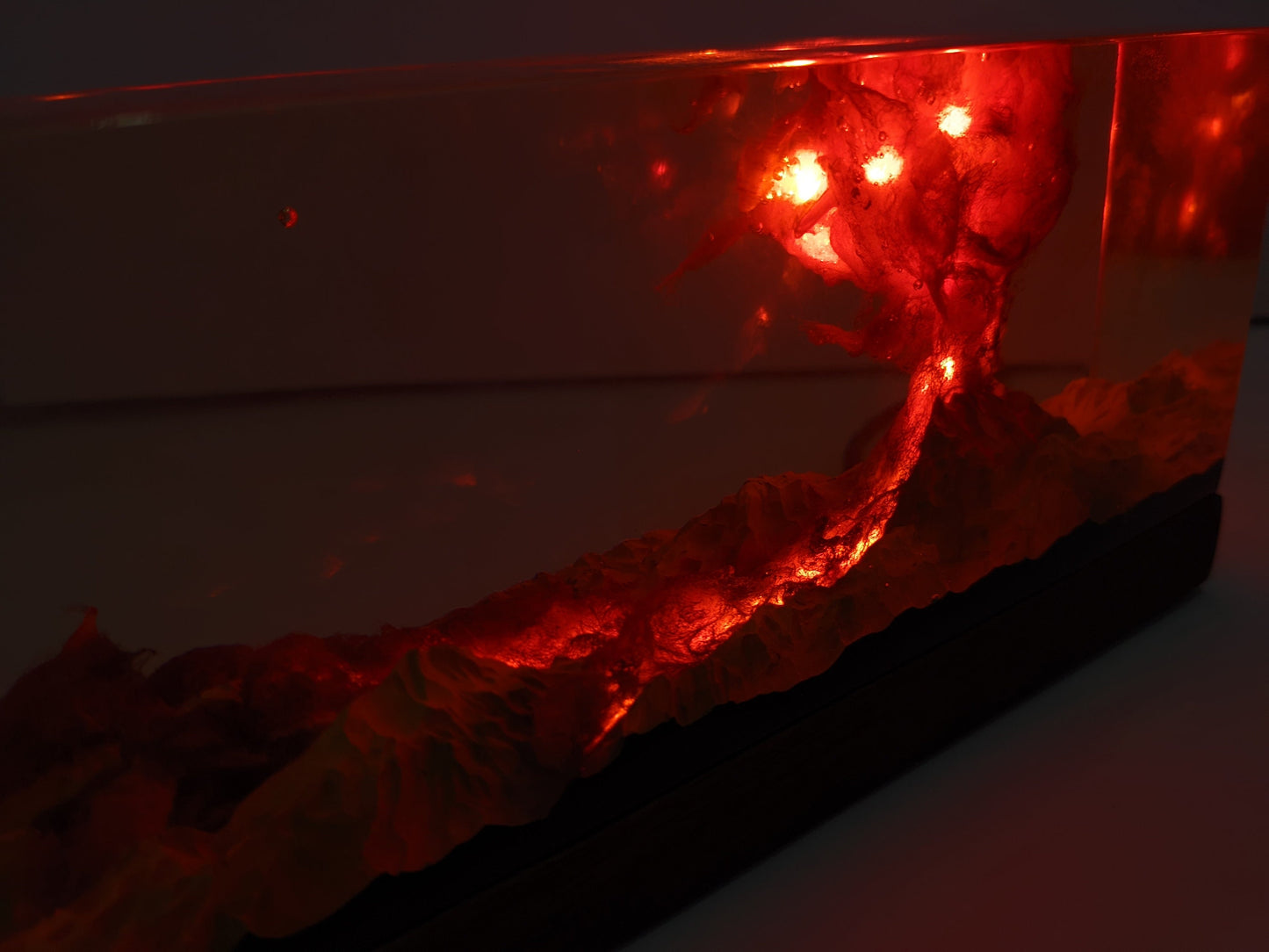 Handcrafted Resin Volcano Lamp