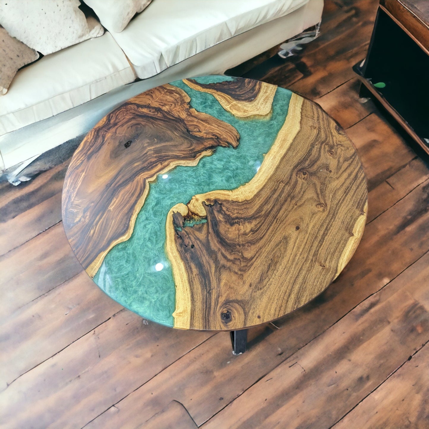 River epoxy resin table