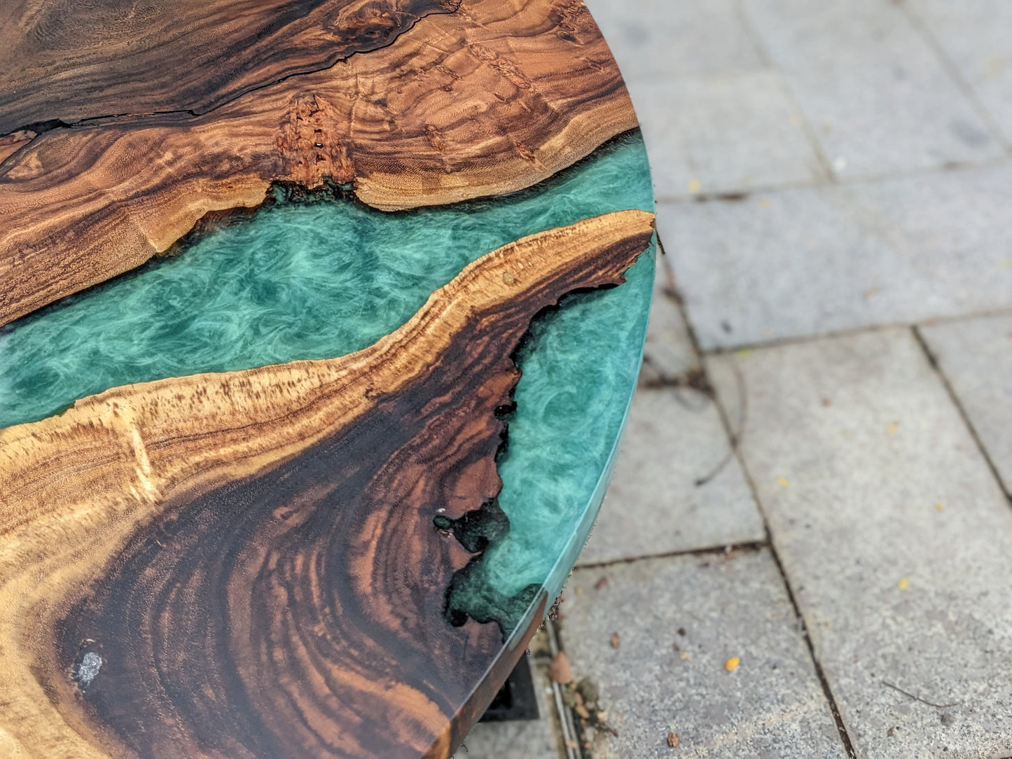 River epoxy resin table