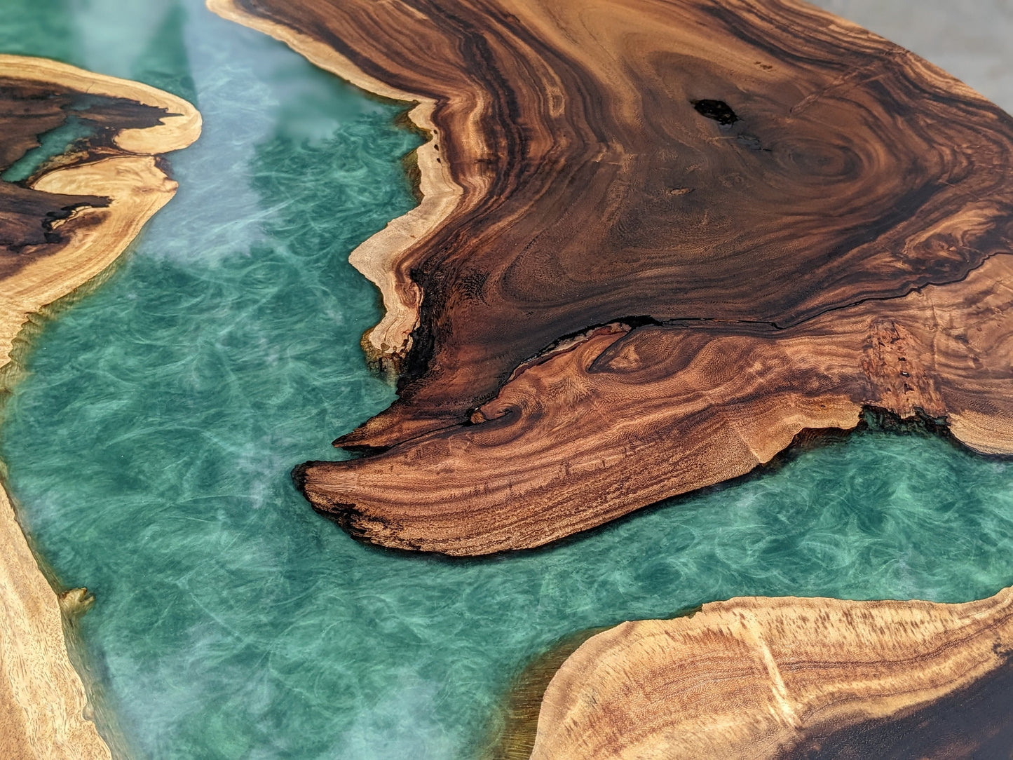 River epoxy resin table