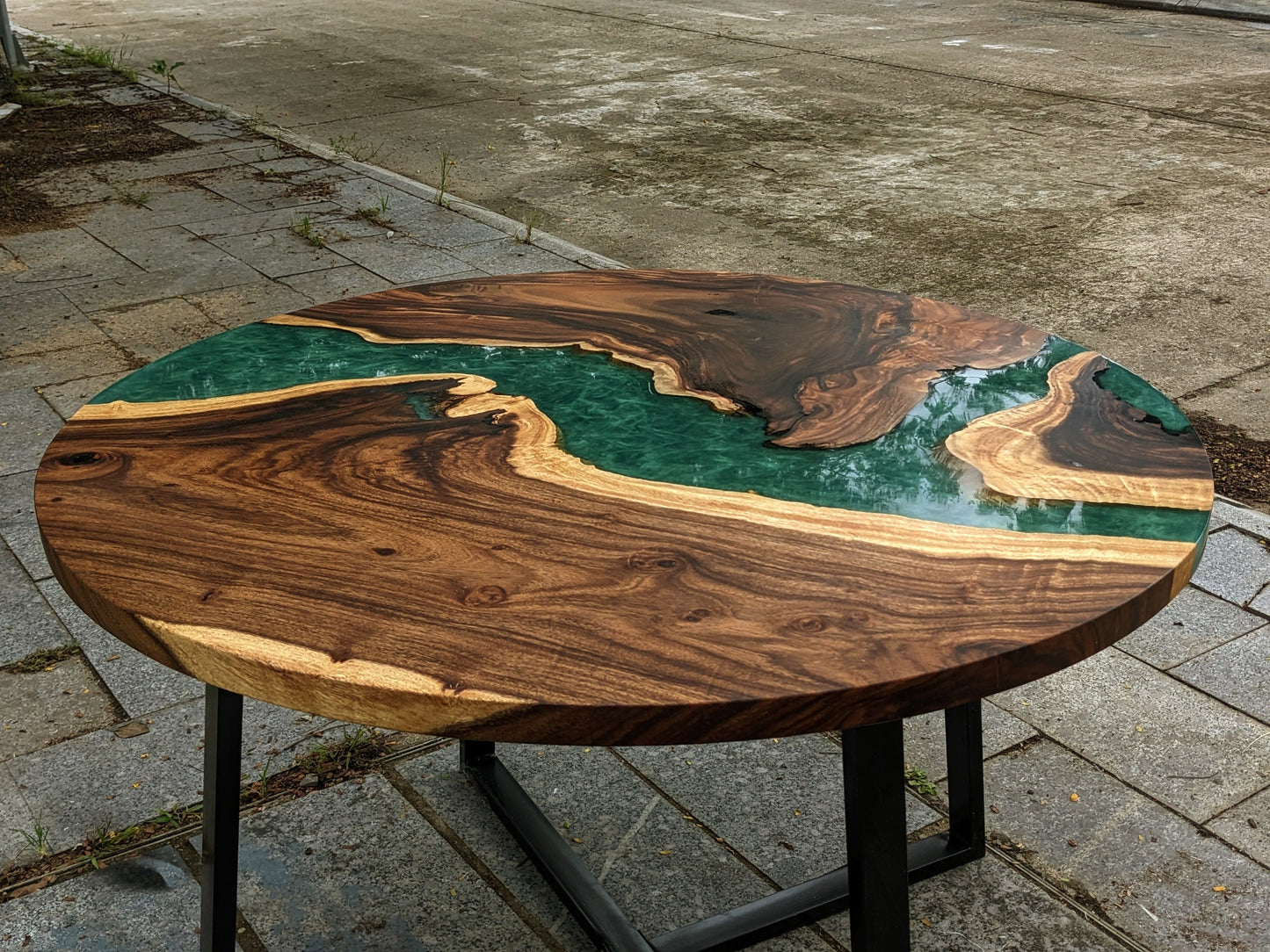 River epoxy resin table