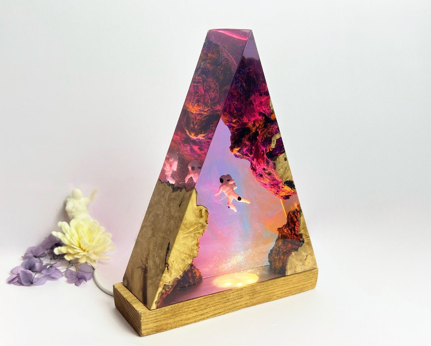 Galaxy resin lamp