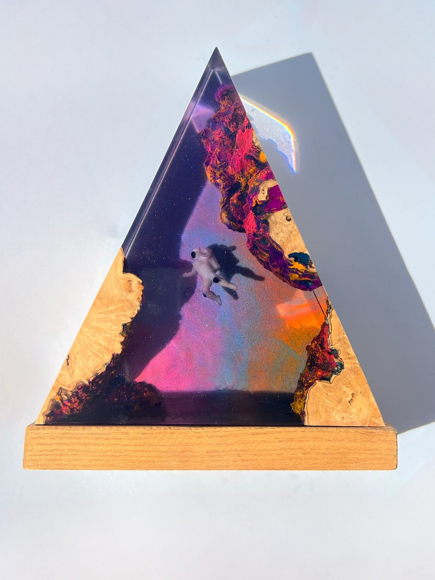 Galaxy resin lamp