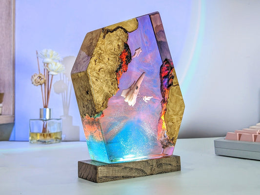 Galaxy resin lamp