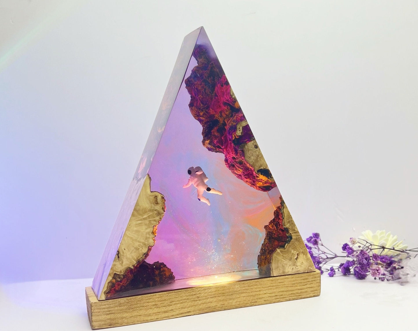 Galaxy resin lamp