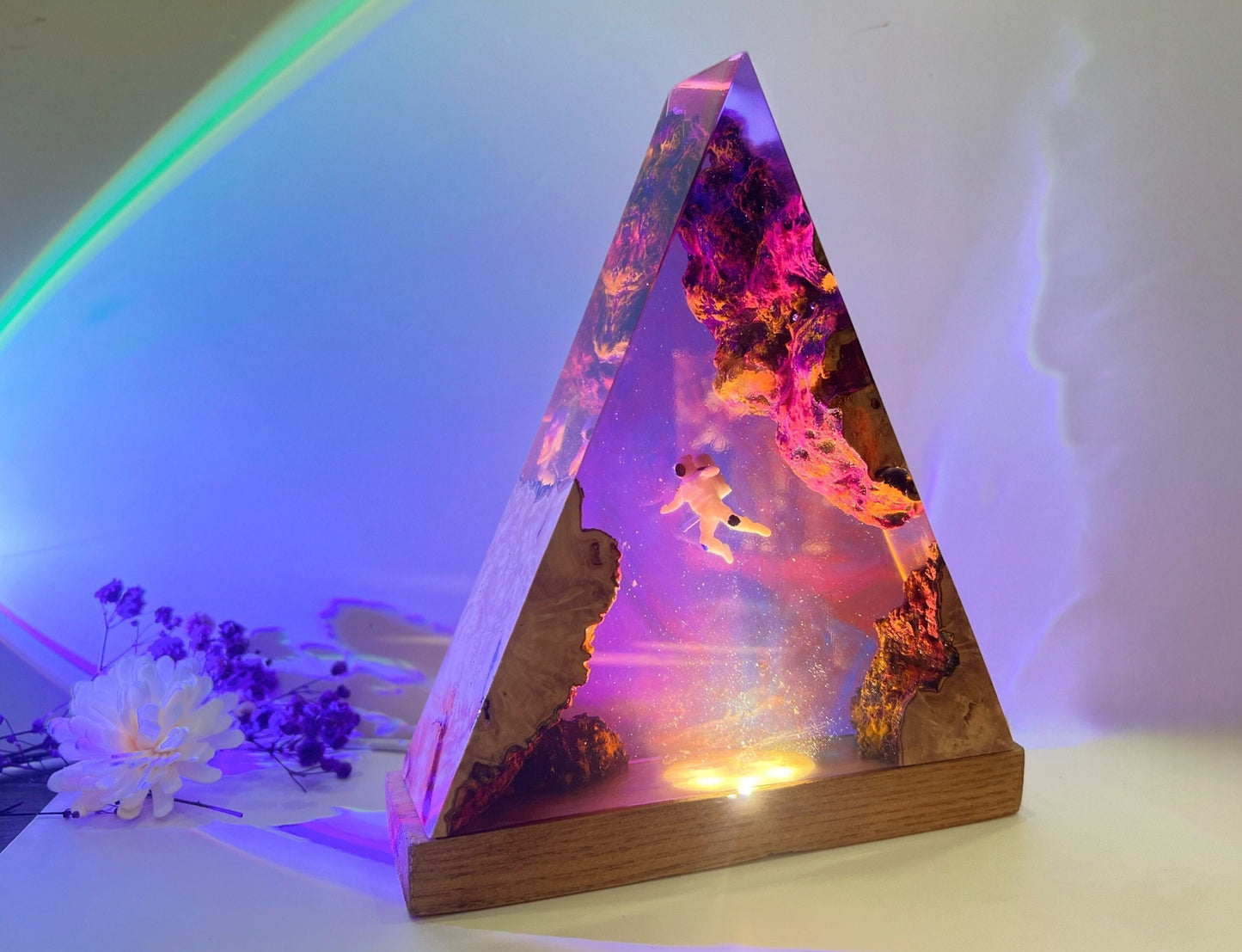 Galaxy resin lamp