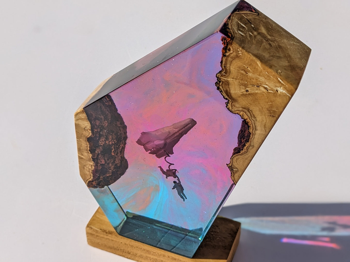 Galaxy resin lamp