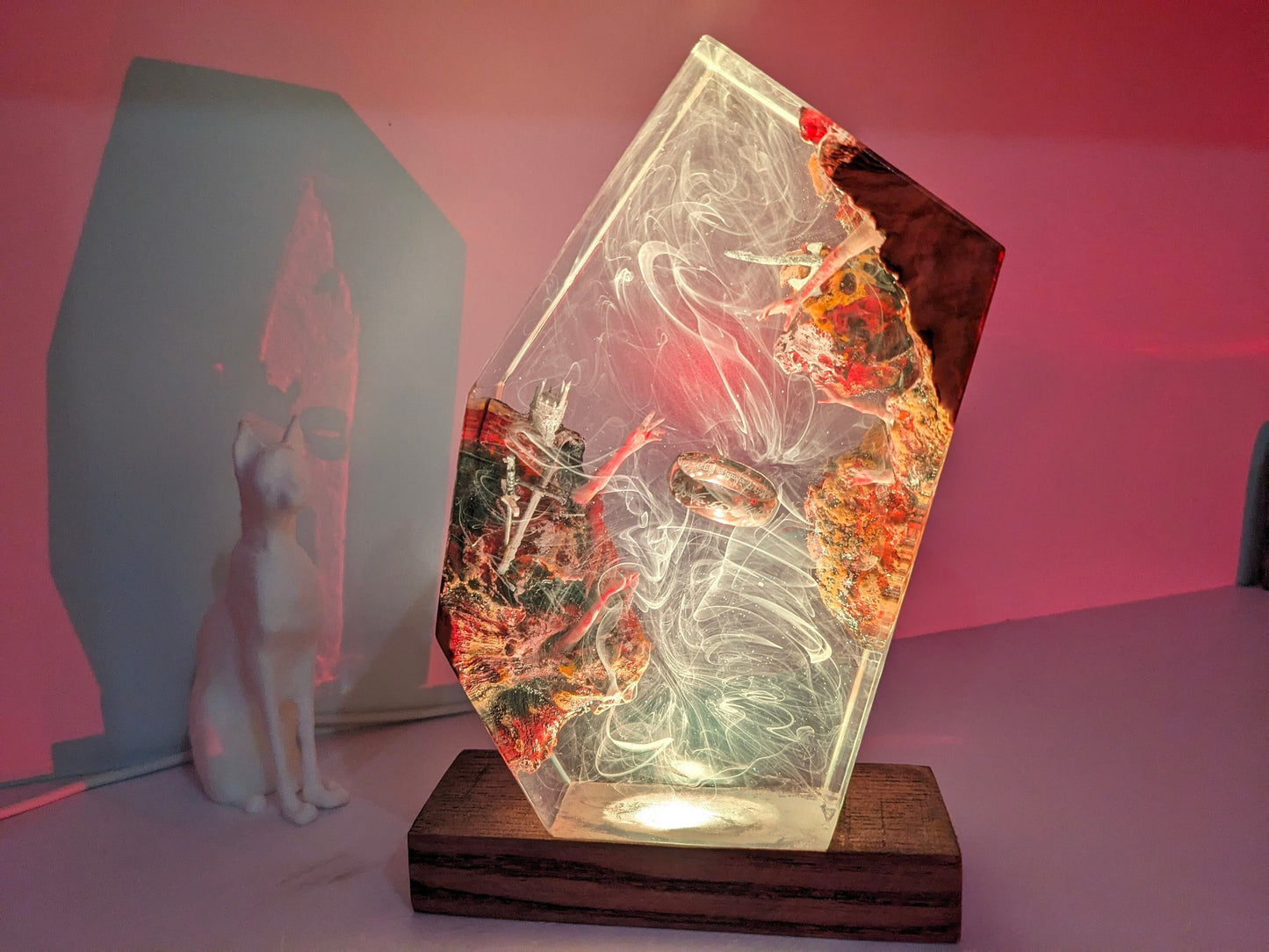 Lord of the Rings resin lamp