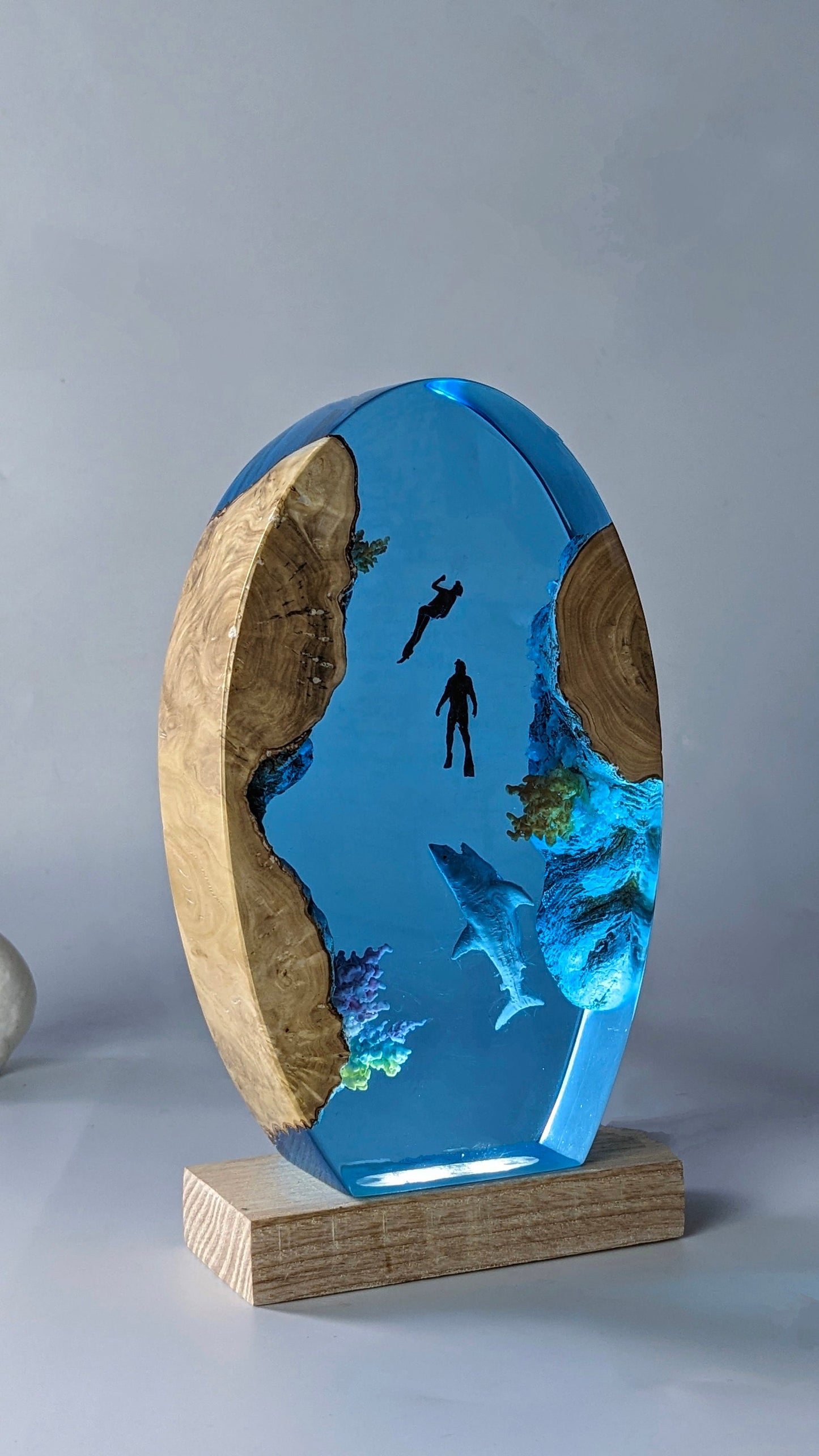 SHARK RESIN LAMP, Epoxy Lamp