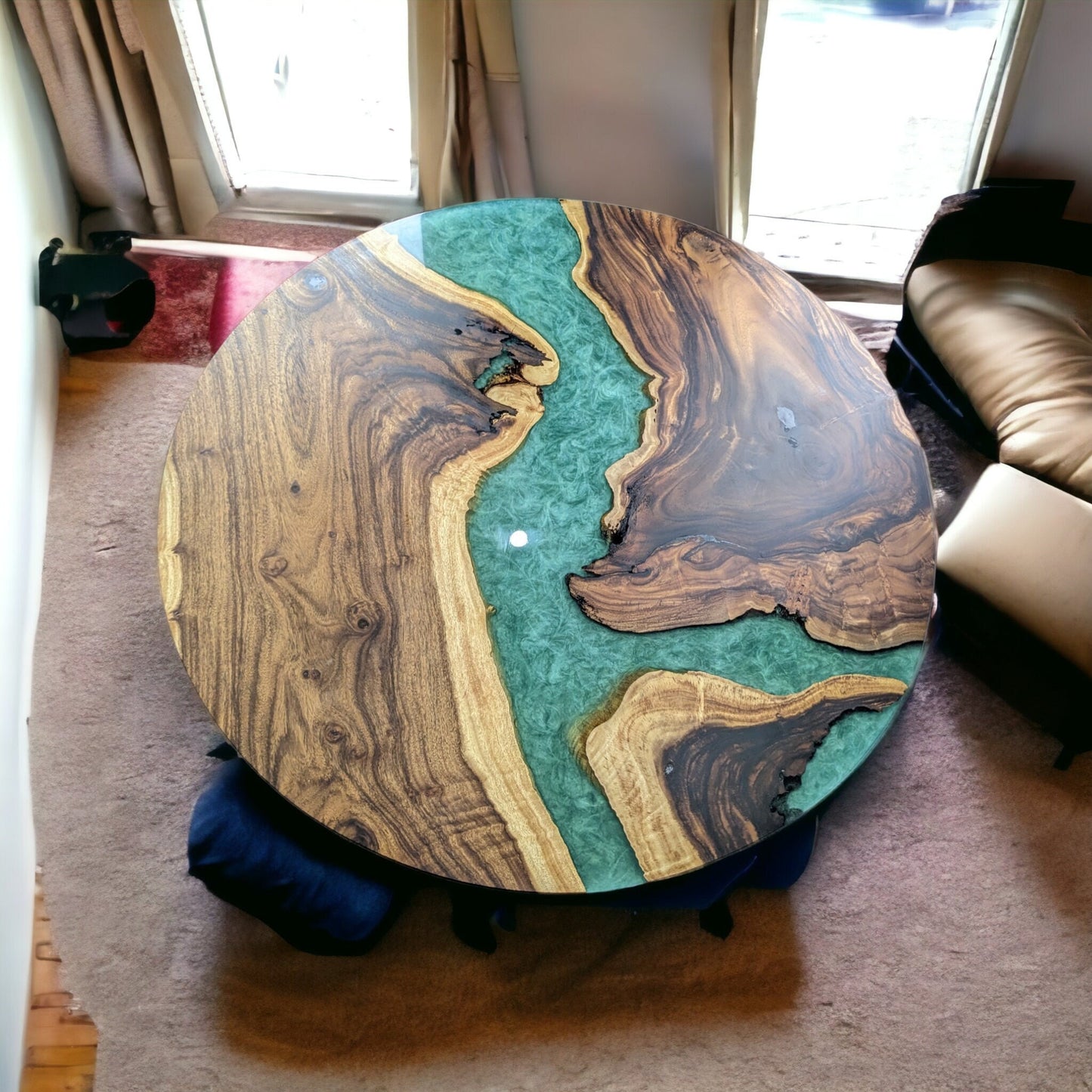 River epoxy resin table