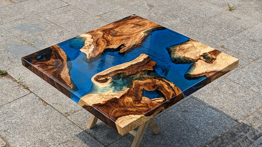 Personalized Ocean Resin Epoxy Table