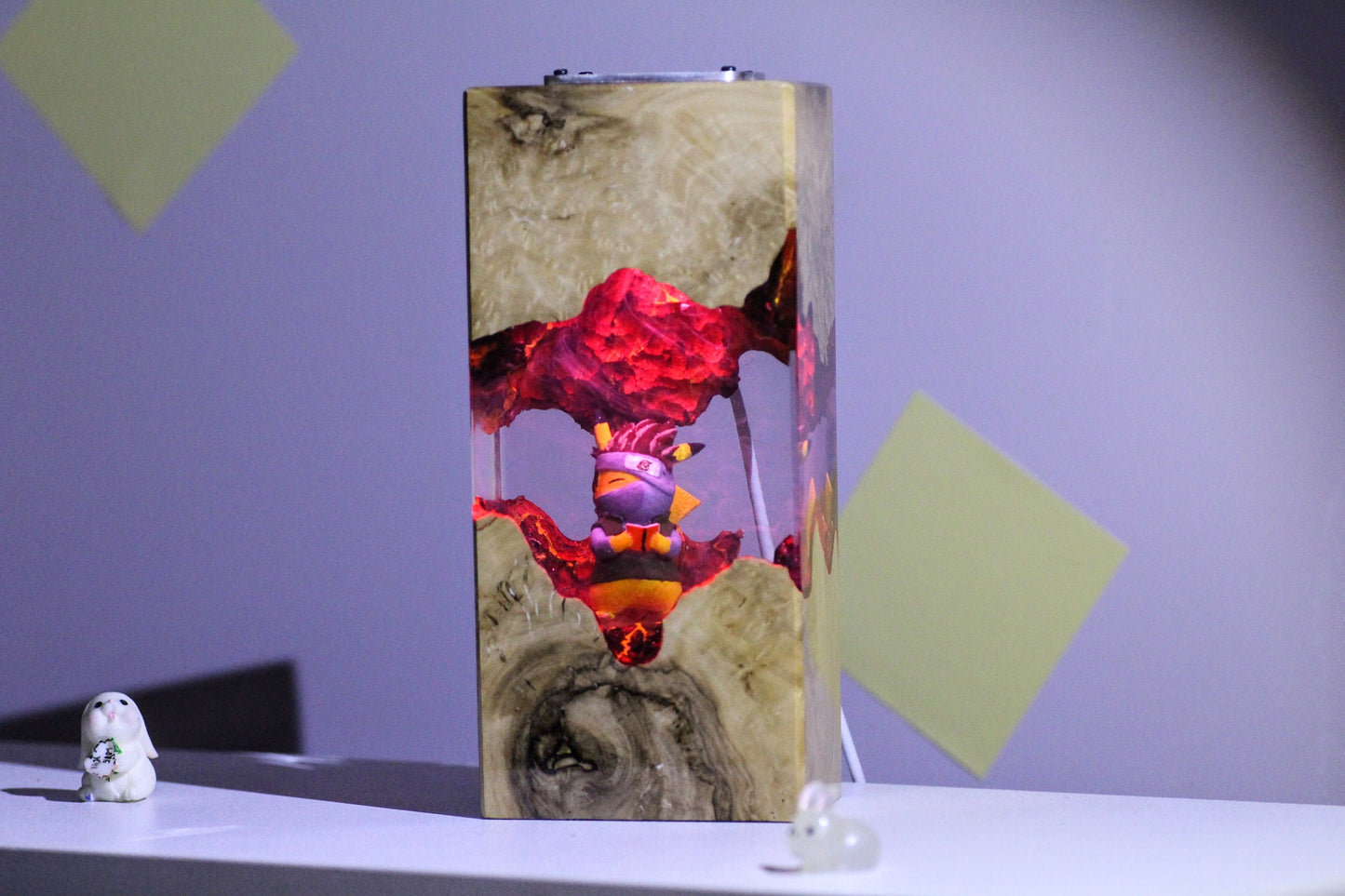 PIKACHU Epoxy lamp Custom, Pokemon Resin Lamp